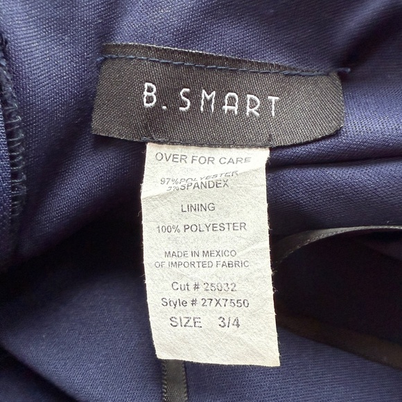 Stunning Y2K Vintage Strapless Mini Bejewelled Navy Satin Prom Dress - Picture 7 of 7